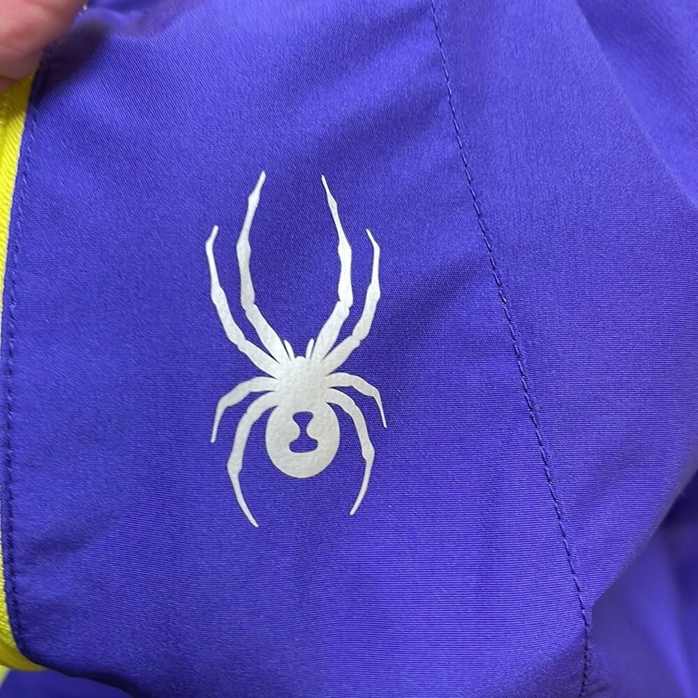 Spyder Purple and Pink Double Zip Up Jacket Girls Size XL 18 - Picture 7 of 7